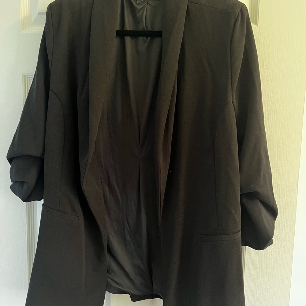 Black blazer with stretch